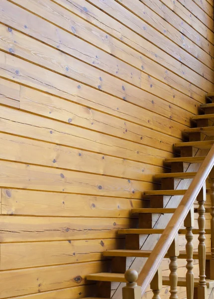 Wooden Stairs Wooden House Architecture Design — Stock Photo, Image