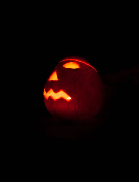 Töklámpás Sötétben Halloween Szimbóluma — Stock Fotó