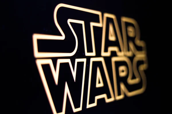 Kyiv Ukraine March 2021 Star Wars Logo Screen Star Wars — Stock Photo, Image