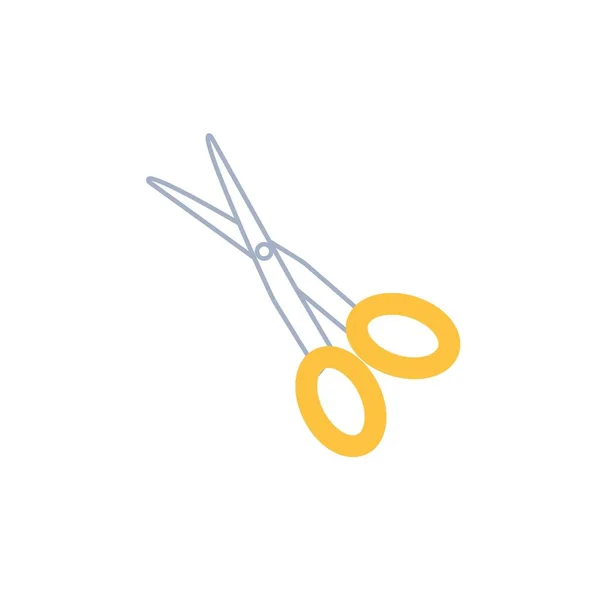 Płaskie nożyczki kreskówki, narzędzia i przyrządy sprzęt wektor ilustracja koncepcja — Wektor stockowy