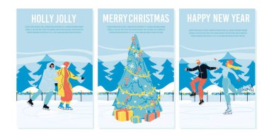 Noel ve Yeni Yıl Kutlama broşürleri.