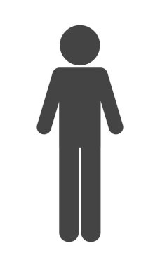 pictogram man simgesi