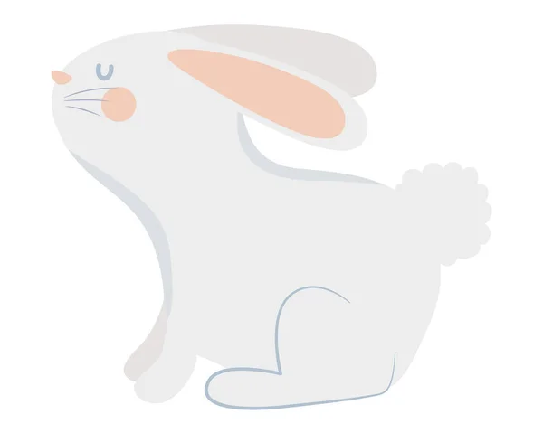 Schattig konijn pictogram — Stockvector