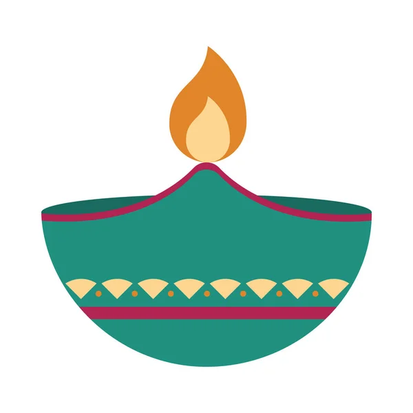 Icône diwali diya — Image vectorielle