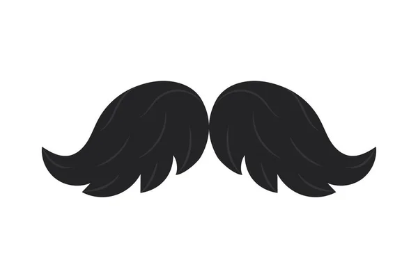 Ikona wąsów rewolwerowca — Wektor stockowy