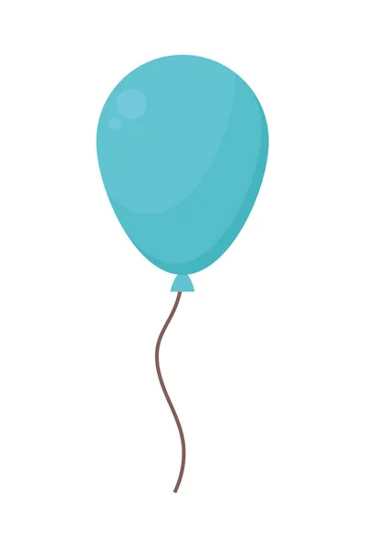 Mavi balon simgesi — Stok Vektör