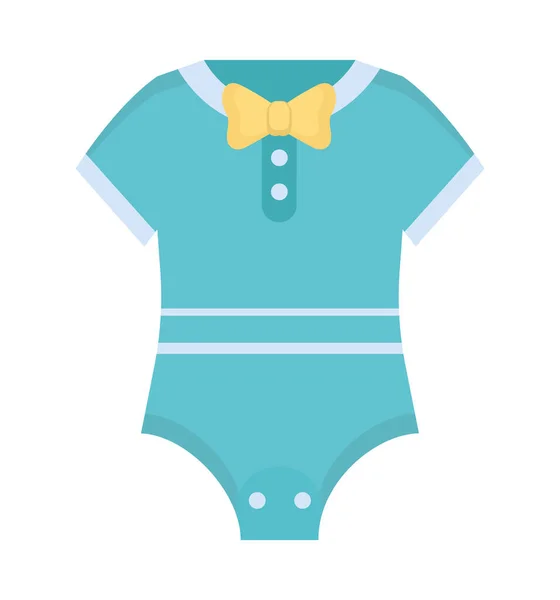 Cuerpo azul del bebé — Vector de stock