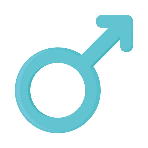 Símbolo de género masculino — Vector de stock