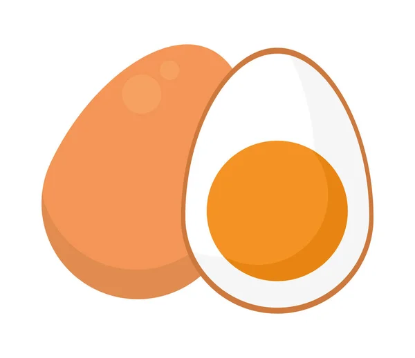 Gekochte Eier — Stockvektor