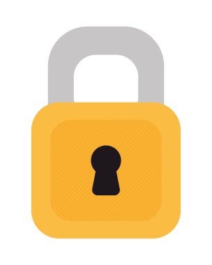 Güvenlik asma kilit simgesi