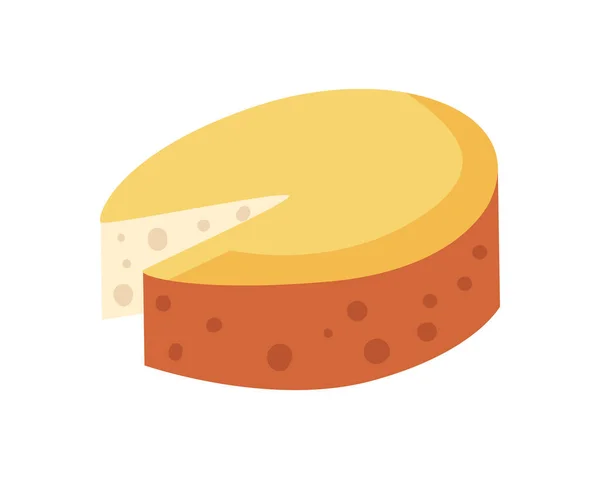 Κομμένο κυκλικό τυρί — Διανυσματικό Αρχείο