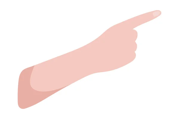 Вказування значок руки — стоковий вектор