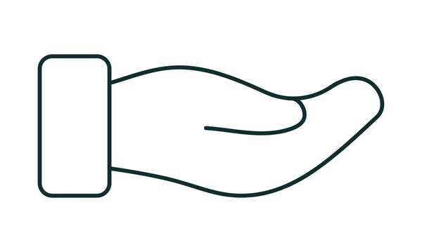 Diseño de icono de mano — Vector de stock