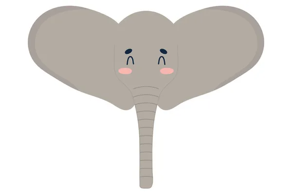 귀여운 코끼리 설계 — 스톡 벡터
