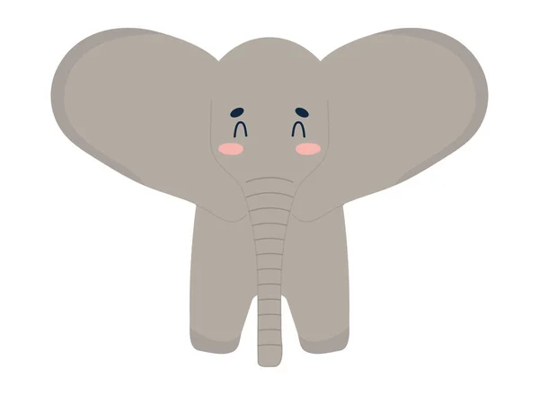 Schattig olifant pictogram — Stockvector