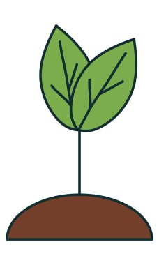 Büyüme bitki simgesi