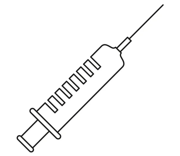 Ikona strzykawki medycznej — Wektor stockowy
