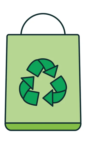 Recycle bag icon — Stock Vector