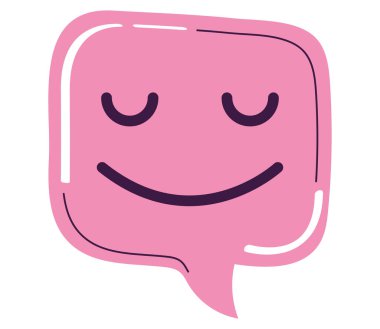 gülümseyen sohbet balonu