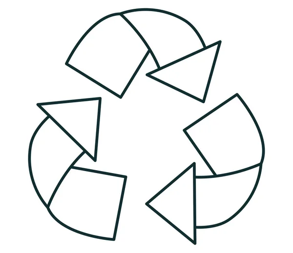 Symboldesign recyceln — Stockvektor
