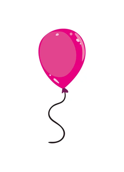 Pink balloon illustration — Stock Vector