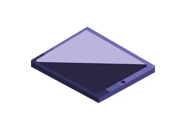 Comprimido púrpura metálico — Vector de stock