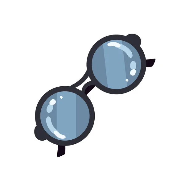 Fekete szemüveg design — Stock Vector