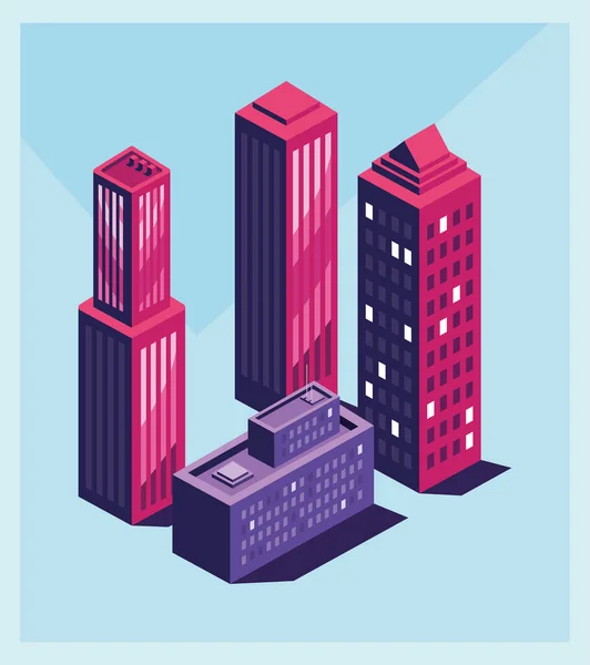 Smart City Ilustración — Vector de stock