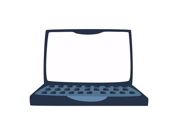 Grand portatil bleu — Image vectorielle