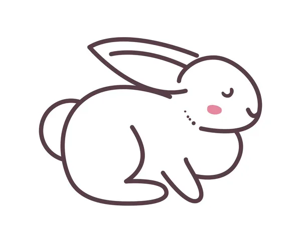 Bunny silhouette icon — Stock Vector
