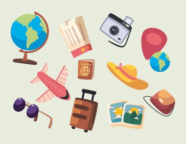 Harika bir seyahat posteri