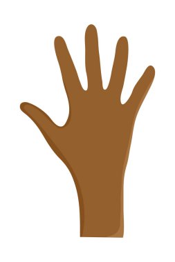 kahverengi el simgesi