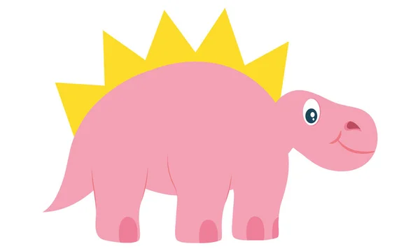 Icône de dinosaure stegosaurus — Image vectorielle