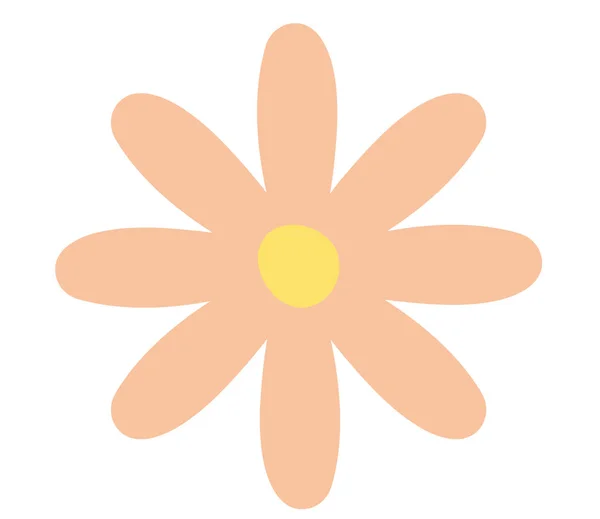 Icono de flor decorativa — Vector de stock