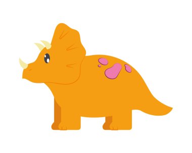 Sevimli triceraptop dinozoru