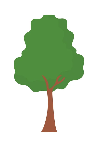 Árbol verde frondoso — Vector de stock