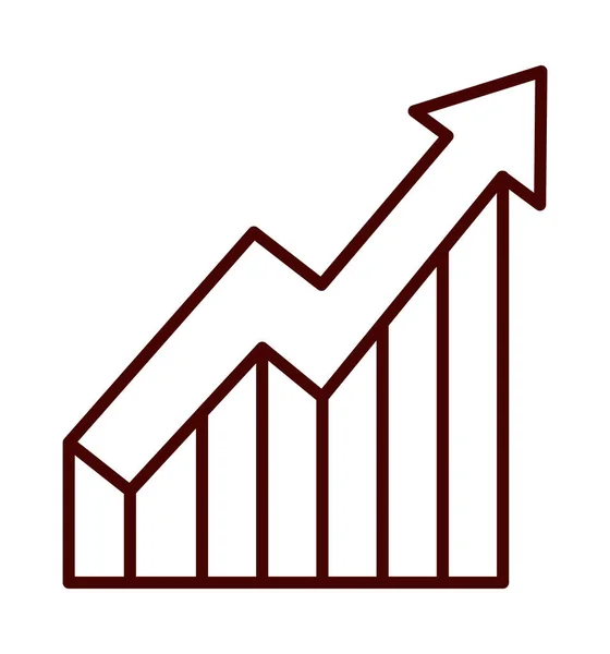 Seta financeira ascendente —  Vetores de Stock