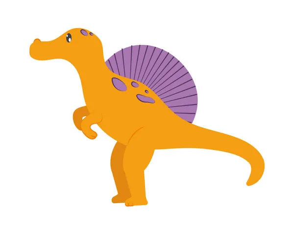 Dinosaurio espinosaurio lindo — Archivo Imágenes Vectoriales
