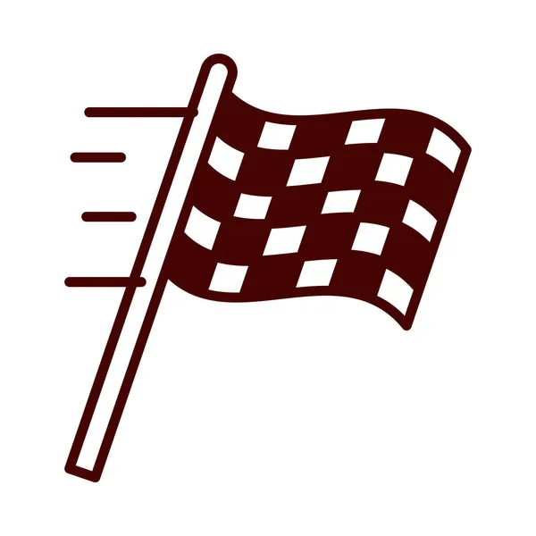 Fast race flag — Stock Vector