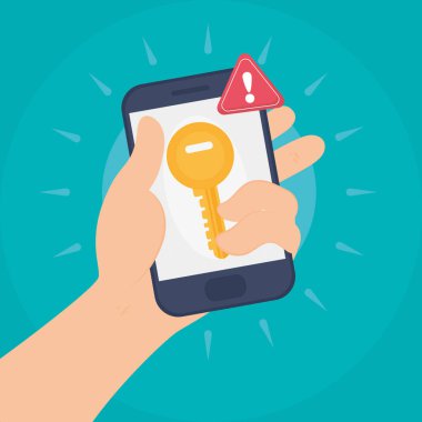 Akıllı telefonlu el.