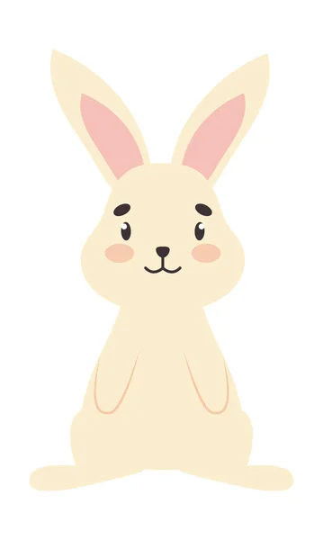 Cute bunny icon — Stock Vector