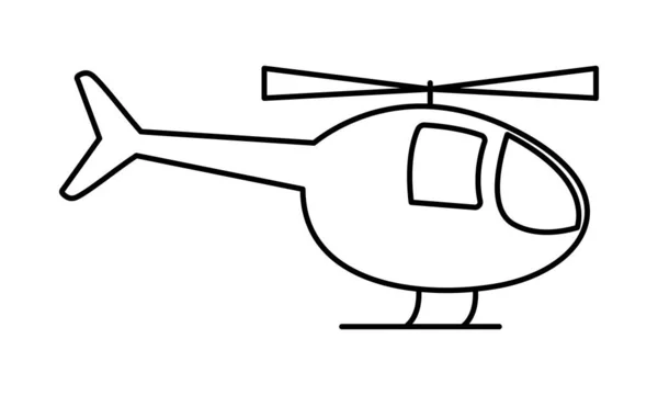 Helikopter simgesi tasarım — Stok Vektör