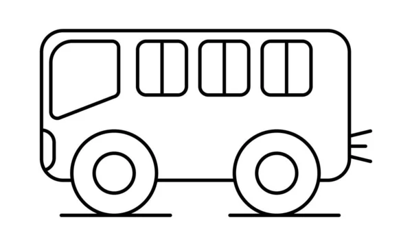 Icono del autobús escolar — Vector de stock