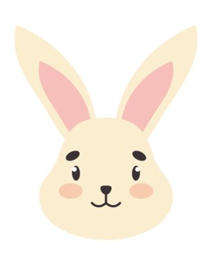 Sevimli tavşan surat.