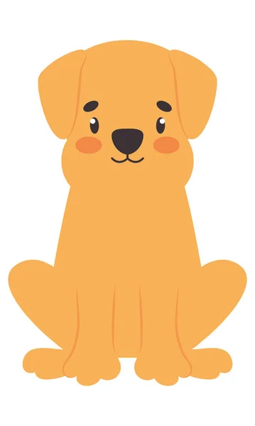 Cute puppy icon — Stock Vector