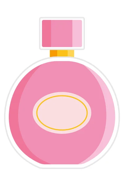 Frasco de perfume rosa — Vetor de Stock