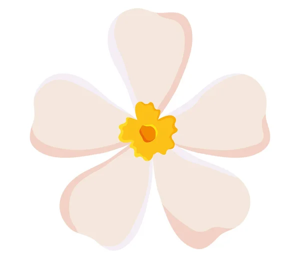 ジャスミンの花のアイコン — ストックベクタ