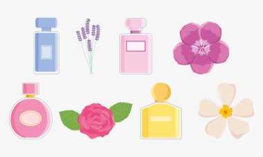 çiçekler ve kırıntı şişeleri