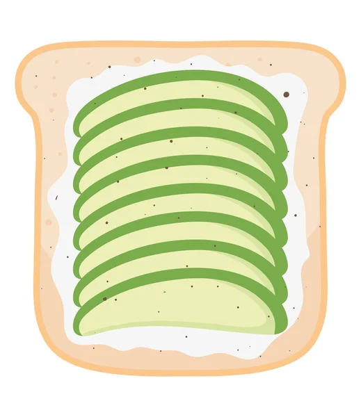 Icône de pain grillé pomme — Image vectorielle