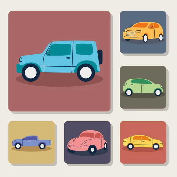 Set de pictograme auto — Vector de stoc